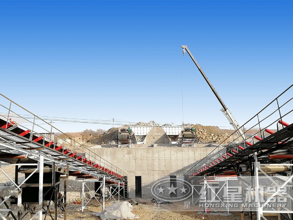 江西干法機制砂生產線現(xiàn)場2