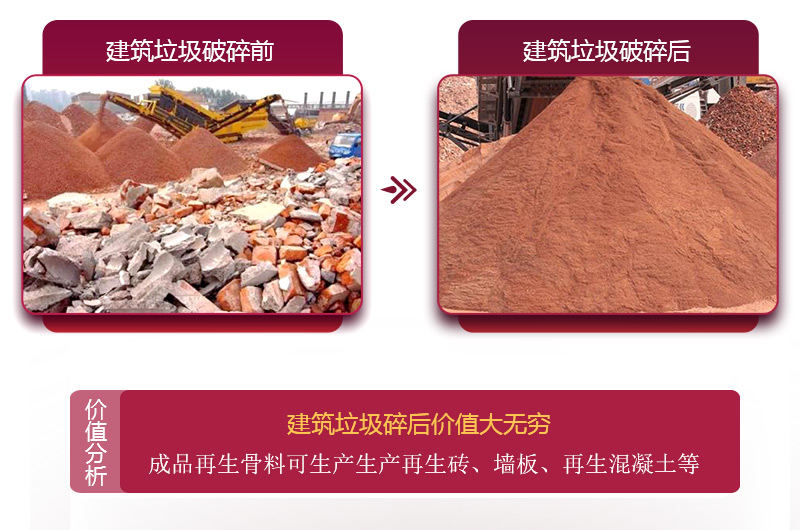 建筑垃圾破碎后利潤增長，價(jià)格大大提升