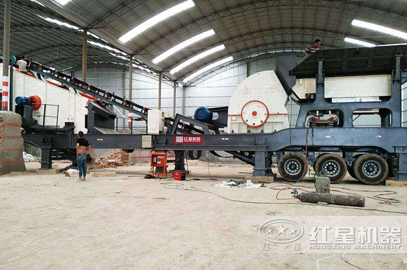 移動式錘破機占地面積小，減少投入成本5%
