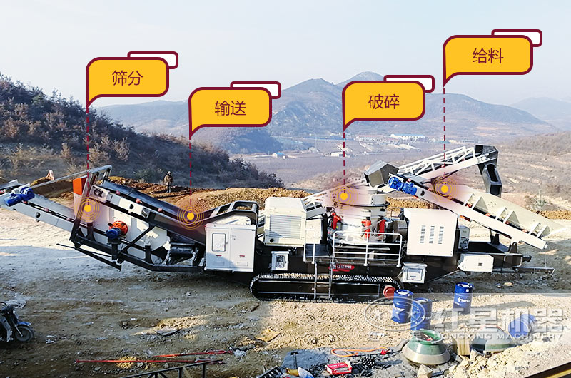 破碎石頭機(jī)移動(dòng)式，一機(jī)就是一條生產(chǎn)線